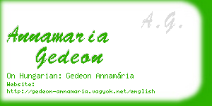 annamaria gedeon business card